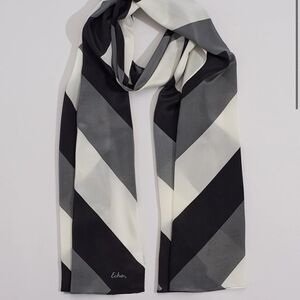 Echo Design Chevron Silk Oblong. Black